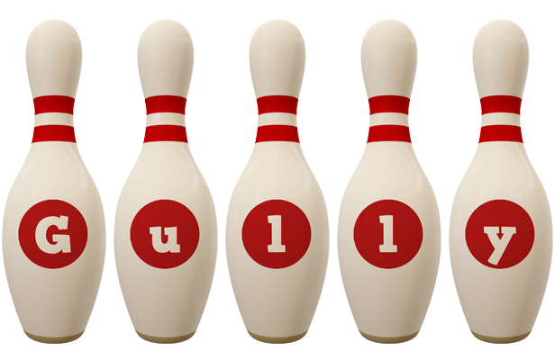 Gully bowling-pin logo