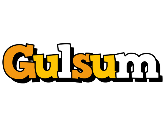 Gulsum cartoon logo