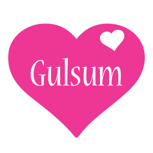 Gulsum love-heart logo