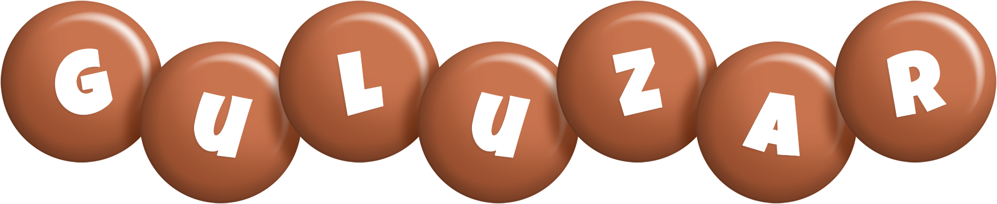 Guluzar candy-brown logo