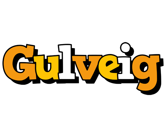 Gulveig cartoon logo