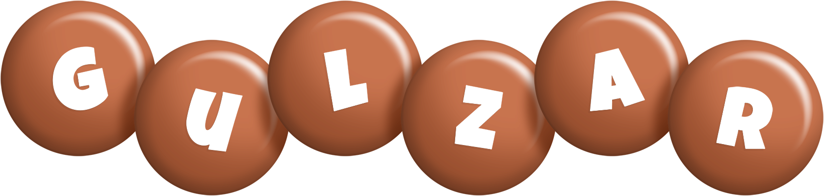 Gulzar candy-brown logo