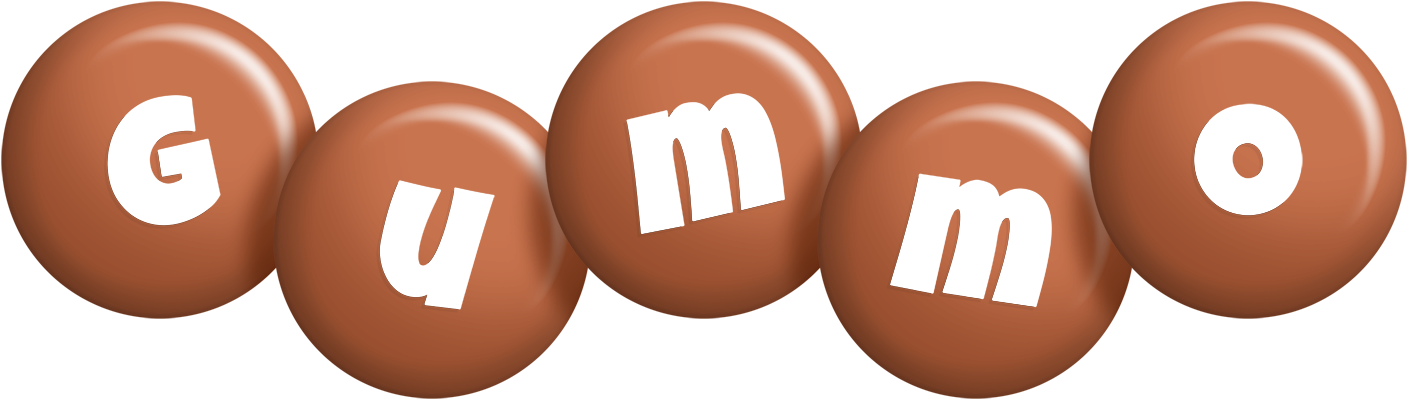 Gummo candy-brown logo