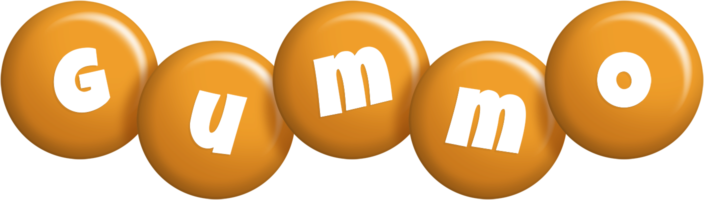 Gummo candy-orange logo