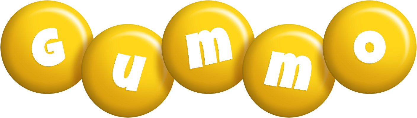 Gummo candy-yellow logo