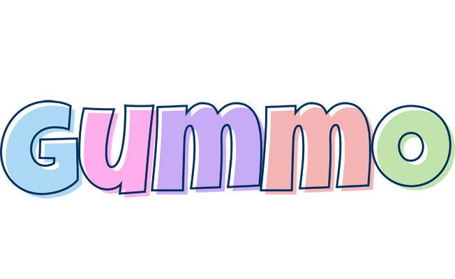 Gummo pastel logo