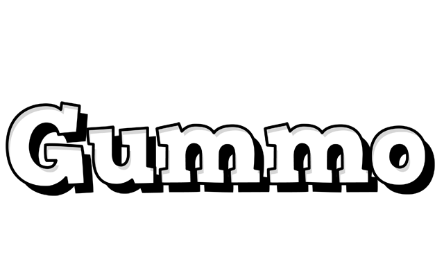 Gummo snowing logo