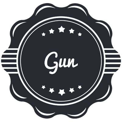 Gun badge logo