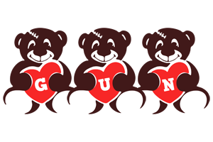 Gun bear logo