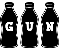 Gun bottle logo