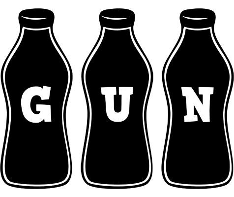 Gun bottle logo
