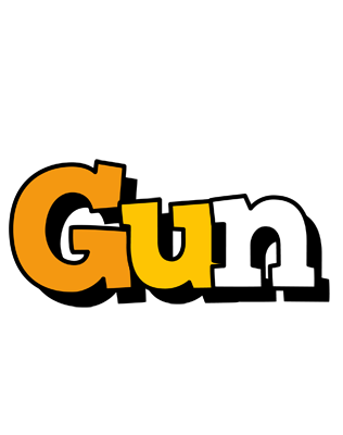 Gun cartoon logo