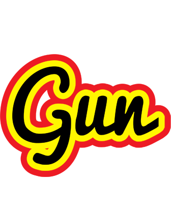 Gun flaming logo
