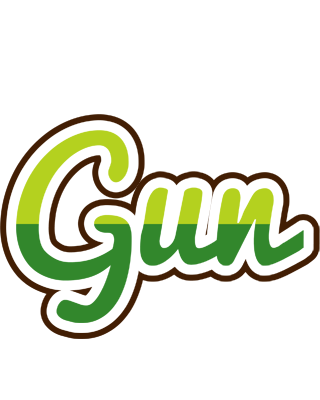 Gun golfing logo