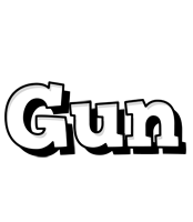 Gun snowing logo
