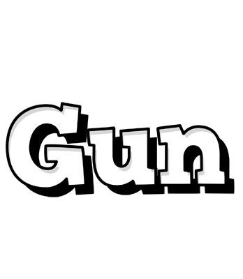 Gun snowing logo