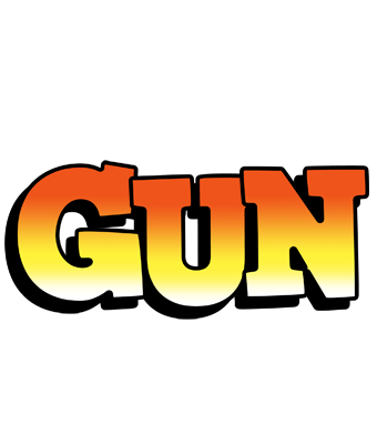 Gun sunset logo