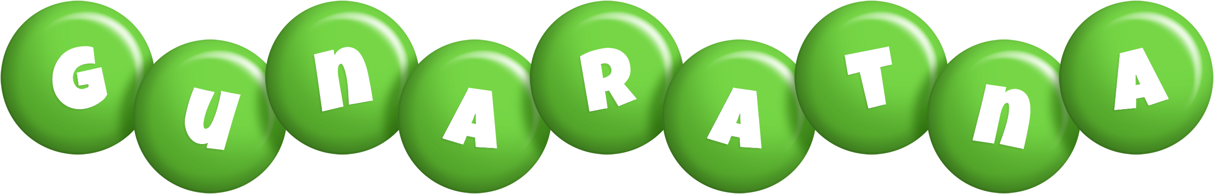 Gunaratna candy-green logo