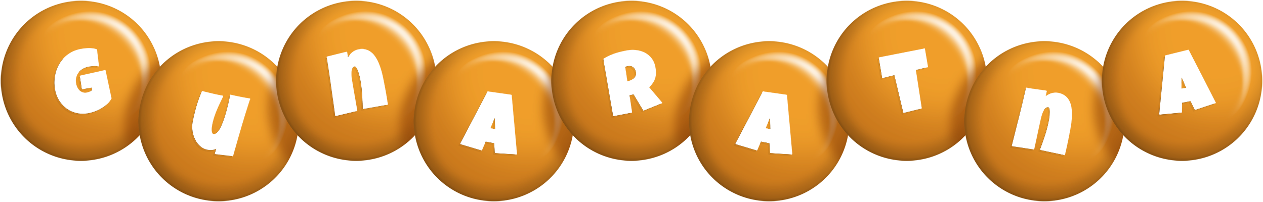 Gunaratna candy-orange logo