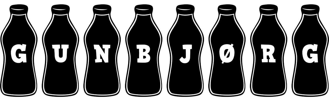 Gunbjørg bottle logo