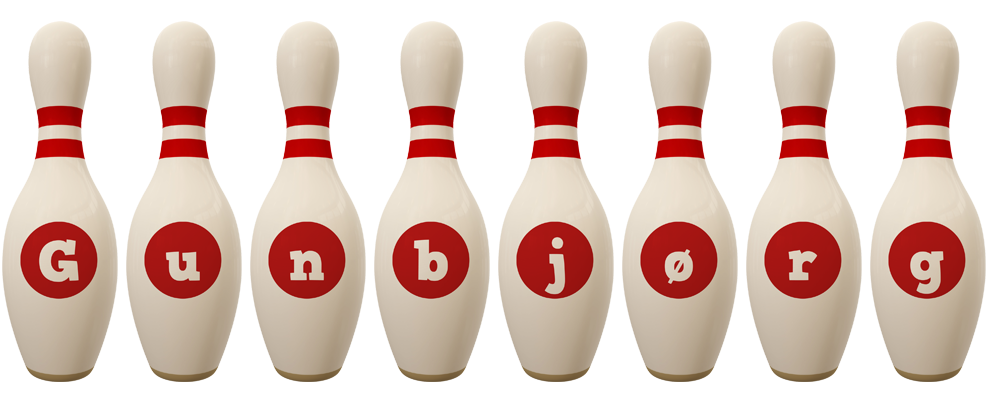 Gunbjørg bowling-pin logo