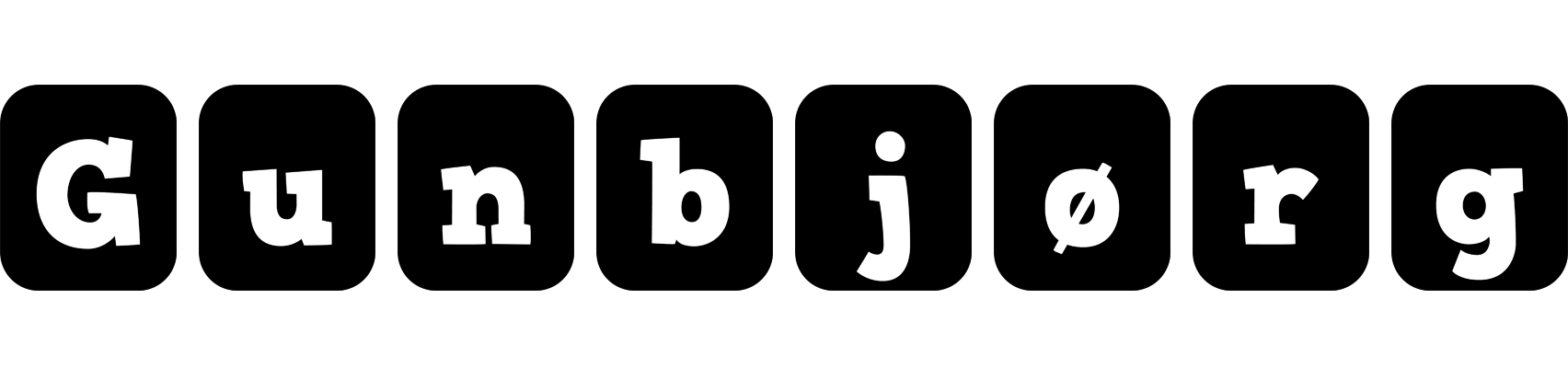Gunbjørg box logo
