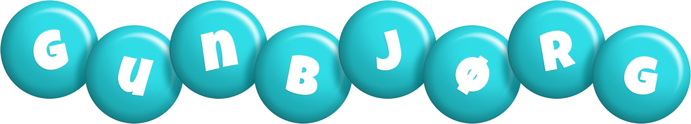 Gunbjørg candy-azur logo
