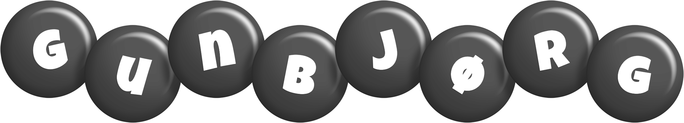 Gunbjørg candy-black logo