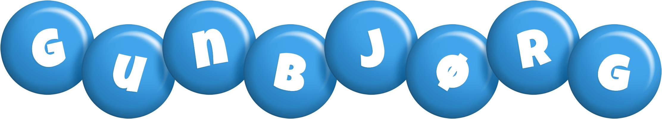 Gunbjørg candy-blue logo