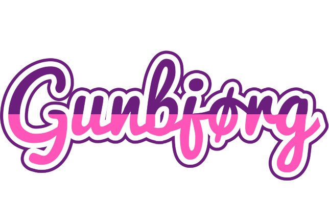 Gunbjørg cheerful logo