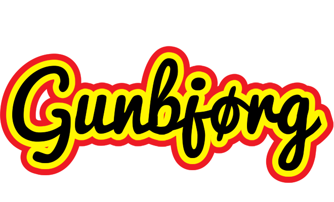 Gunbjørg flaming logo
