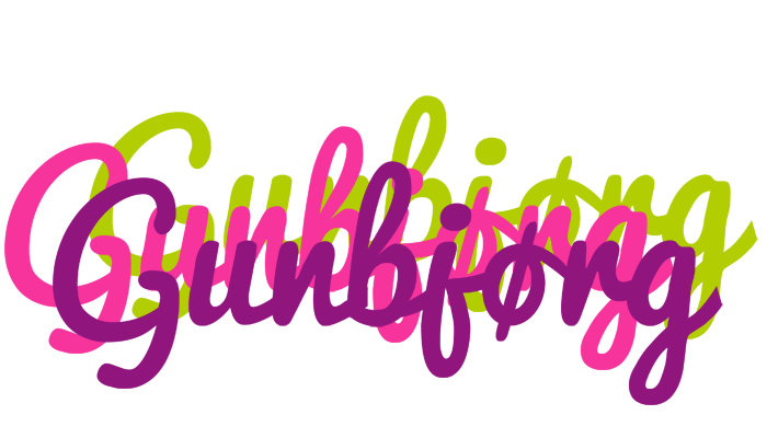 Gunbjørg flowers logo