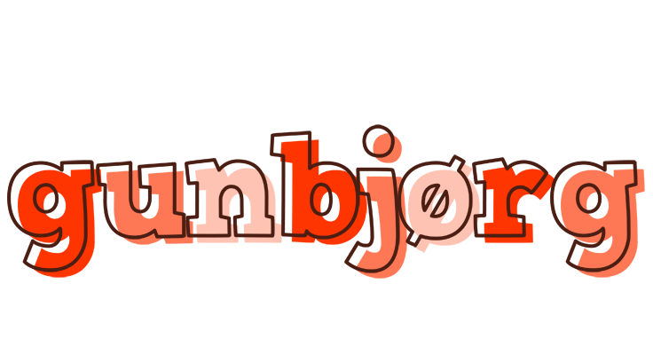 Gunbjørg paint logo