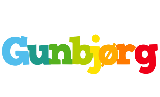 Gunbjørg rainbows logo