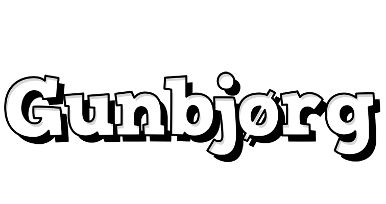 Gunbjørg snowing logo