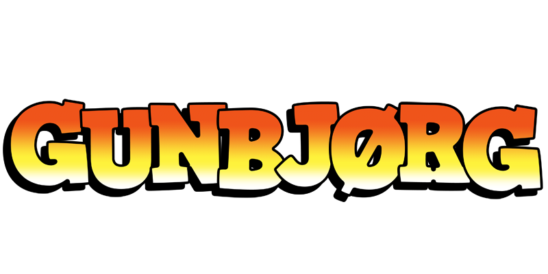 Gunbjørg sunset logo