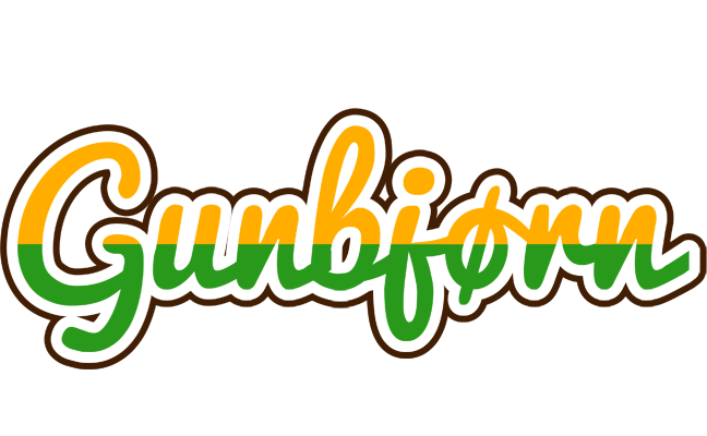 Gunbjørn banana logo