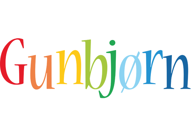 Gunbjørn birthday logo