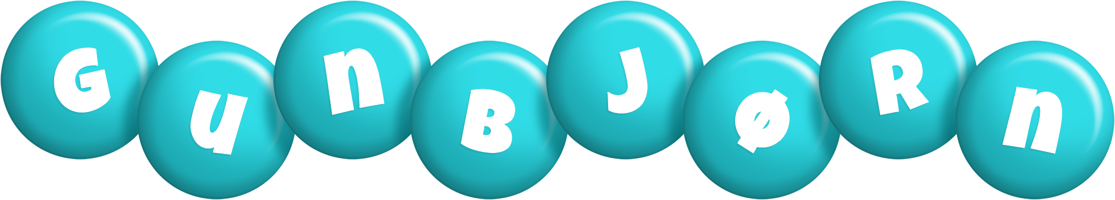 Gunbjørn candy-azur logo