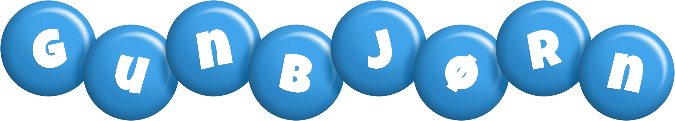 Gunbjørn candy-blue logo