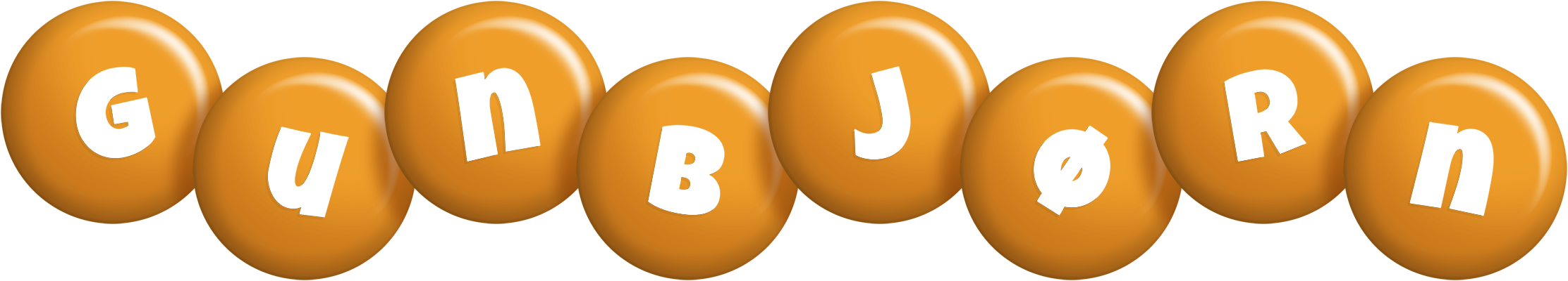 Gunbjørn candy-orange logo