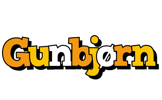 Gunbjørn cartoon logo