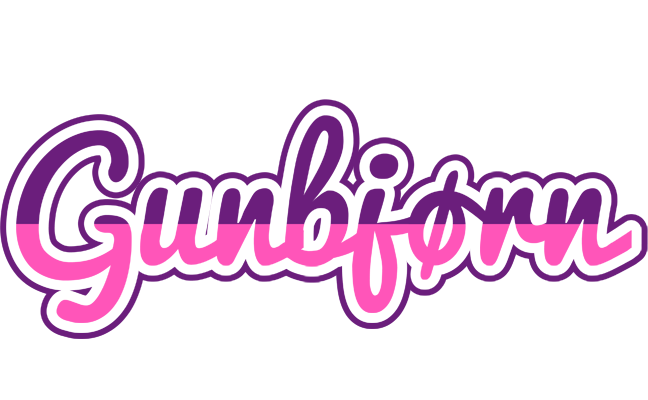 Gunbjørn cheerful logo