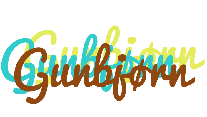 Gunbjørn cupcake logo