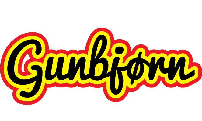 Gunbjørn flaming logo