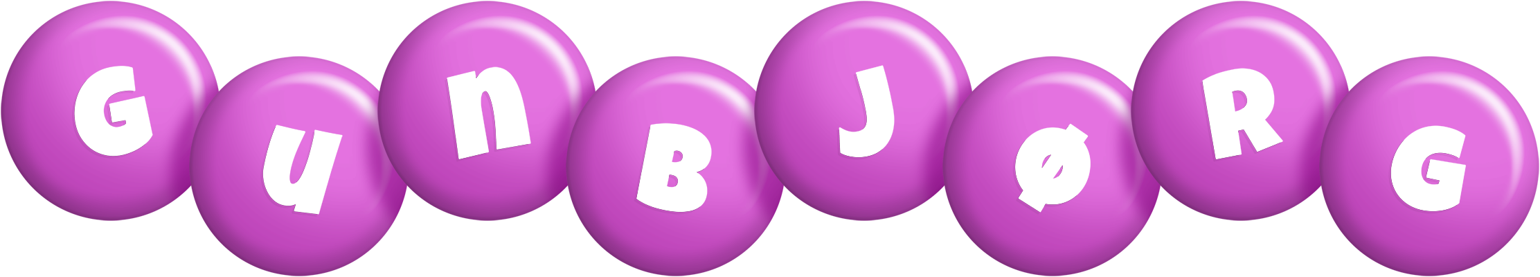 Gunbjørg candy-purple logo