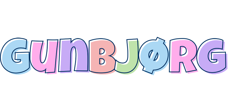 Gunbjørg pastel logo