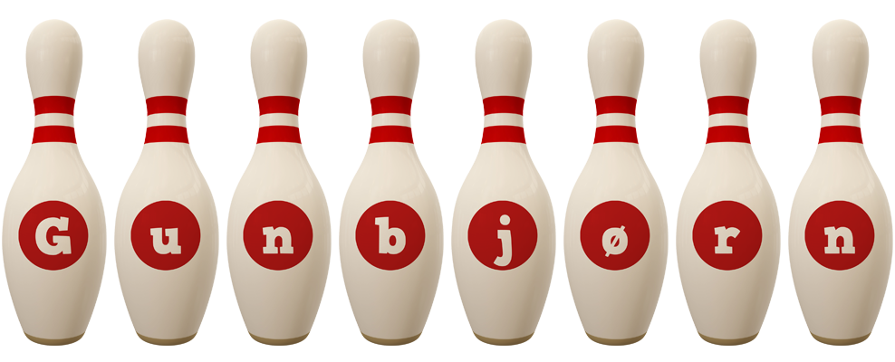 Gunbjørn bowling-pin logo