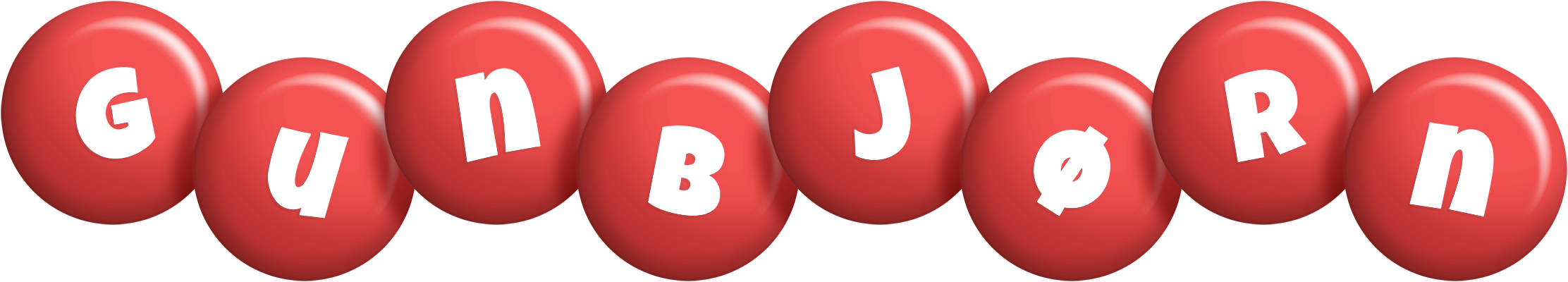 Gunbjørn candy-red logo