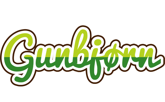 Gunbjørn golfing logo